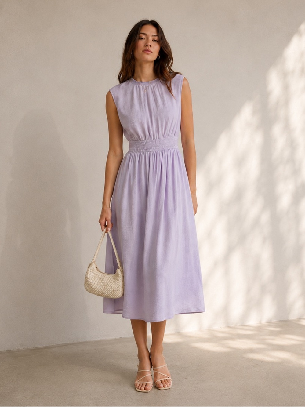 Ricki’s Lavender Sleeveless Midi Dress Size S